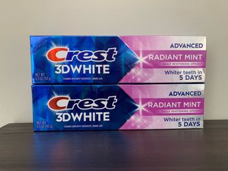 Crest 3D White Radiant Mint Toothpaste, Price for Both