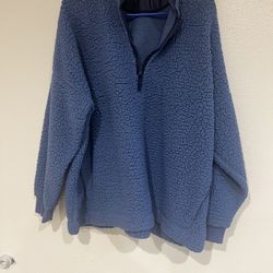 Aerie Sherpa Quarter Zip Jacket XL