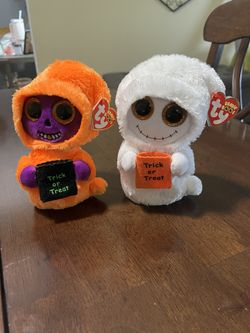 Halloween Beanie Boos Skelton & Mist