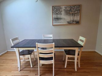 Amish kitchen table with four chairs