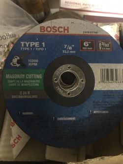 Qty of 20 Bosch 6" masonry blades