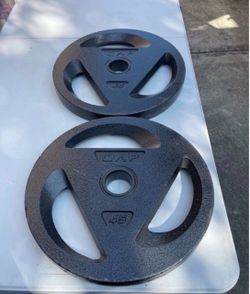 (2 pack) CAP Barbell 2" Olympic Grip Plate, 45lb Single
