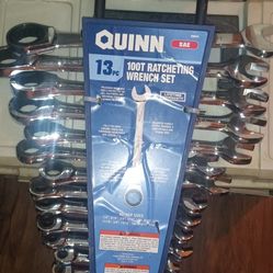 Quinn 13 pc 100t Ratcheting Set Standard SAE $60 NEW