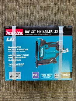 Makita XTP02Z 18V LXT Lithium-Ion Cordless 1-3/8" Pin Nailer, 23 Gauge, Tool Only