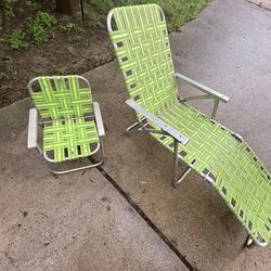 Adult And Child Vintage Chairs 