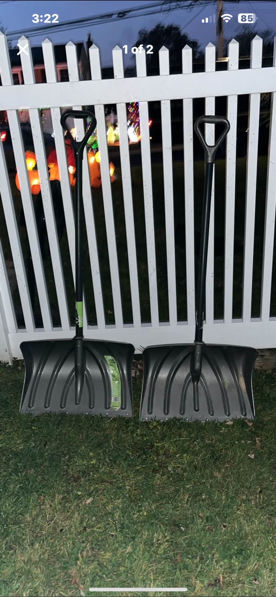 Heavy duty snow shovels