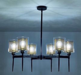 6 Light Chandelier Mid Century 😍😍