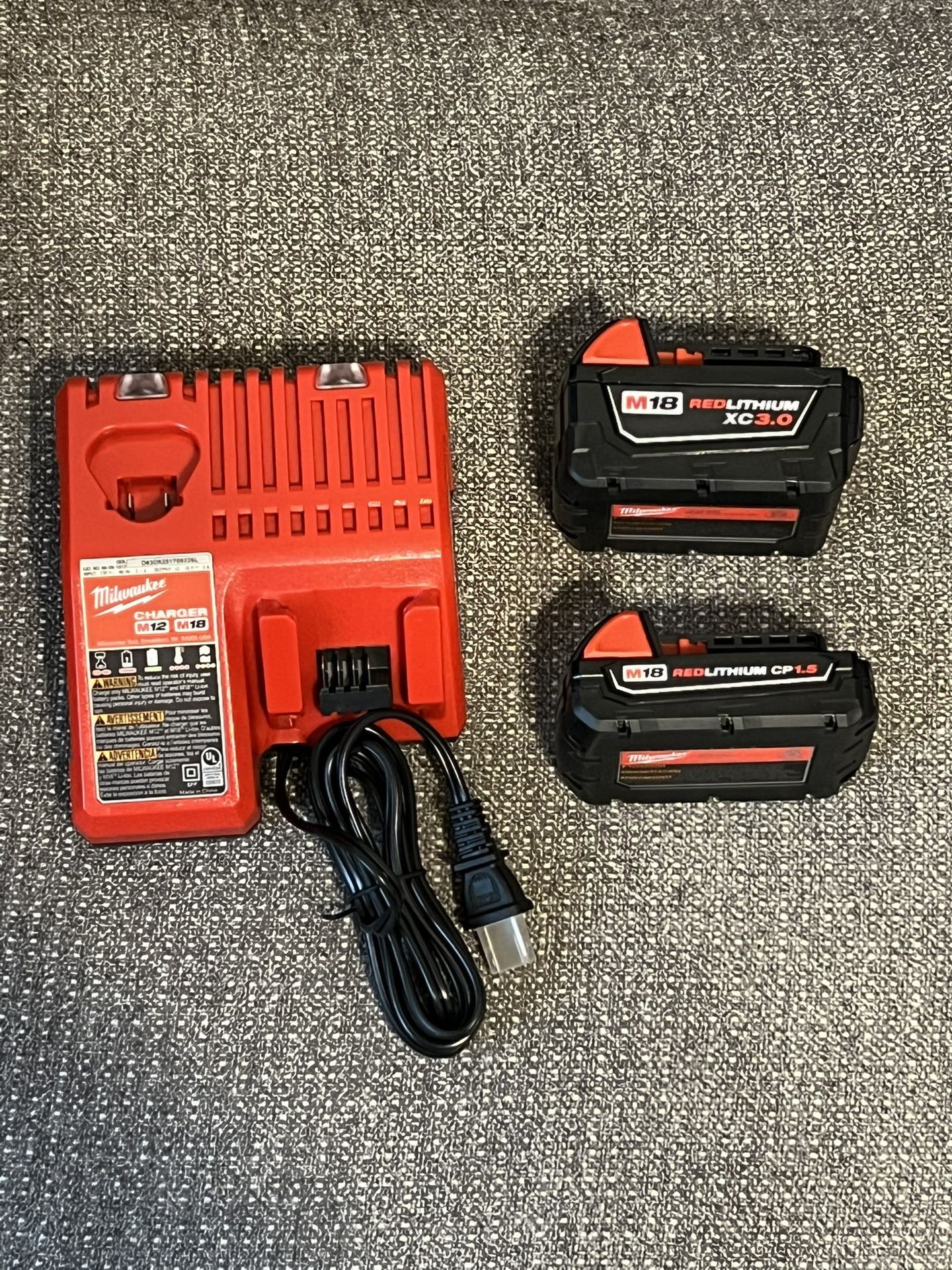 Milwaukee M18 Charger & Batteries