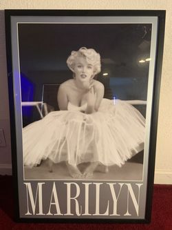 Marilyn Monroe framed poster