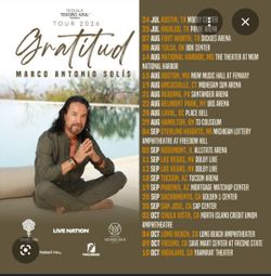 Marco Antonio Solis ** 2 Front Row Seats ** Section 203