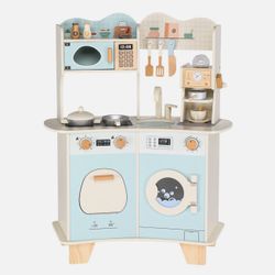 Pretend Wooden Play Kitchen Toy（Jh3035E)