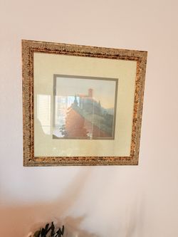 Panting With Golden Frame