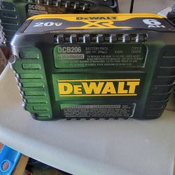 2 DEWALT 20V 6AH DCB206 Batteries