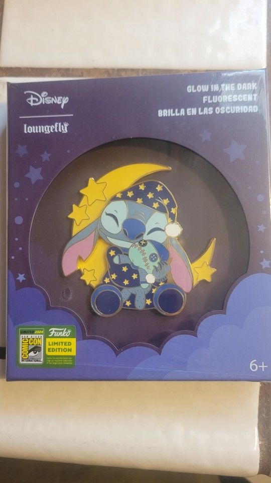 DISNEY LOUNGEFLY  STITCH SAN DIEGO PIN COMIC CON