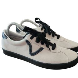 Vans Sport Low Suede PopCush Shoes White/Black Men's Size 11 *NWOB*