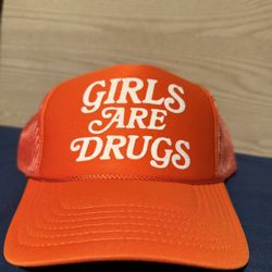 Girls Are Drugs Orange/Syracuse Trucker Hat