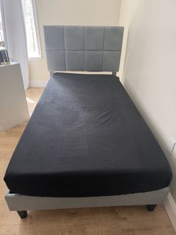 Matching twin beds