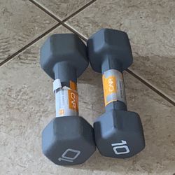 Neoprene 10lb Dumbbell Set