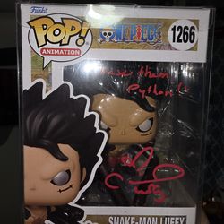Signed snake man luffy
