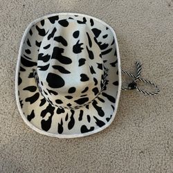Cow Print Cowboy Hats – Adjustable Chin Strap, Cowgirl, Wild West Themed Parties, Animal Print Hat 