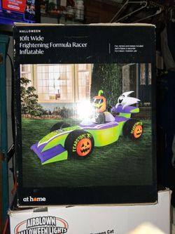 10ft Halloween Formula Racer Inflatable Decoration