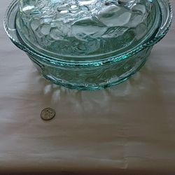 Vintage Libby Green Casserole Dish