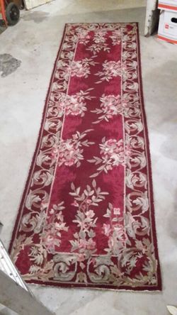 2- Handmade in China 100% Wool Runners $50 each