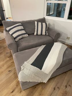 Loveseat with ottoman