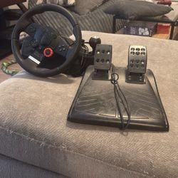 Logitech GT wheel And Pedals