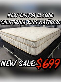 NEW SAATVA CLASSIC CALIFORNIA KING MATTRESS