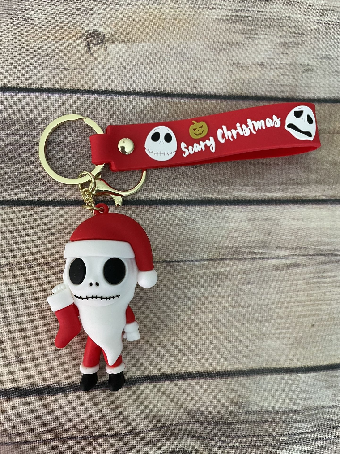 NWOT Jack Skellington Santa Keychain