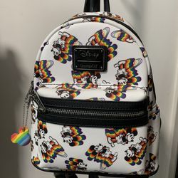 Disney Rainbow Mickey Loungefly Backpack 
