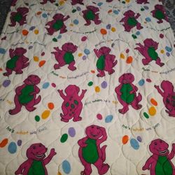 Vintage Barney Blanket 