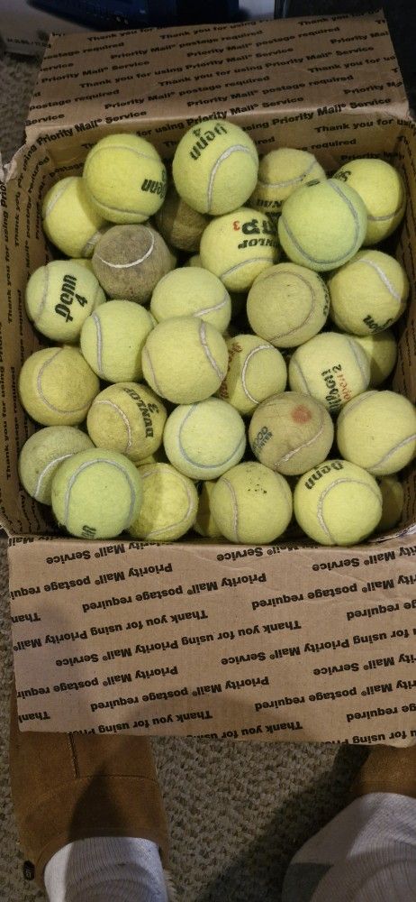 50 Used Tennis Balls
