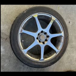 1 — 215/45r17 4x100 4x3.94 4x114.3 4x4.5 Honda Civic Fit Miata Xa Xb Ia Echo Accord Versa Sentra Wheel Rim Good Treads Tire!!!!!!!!!!!