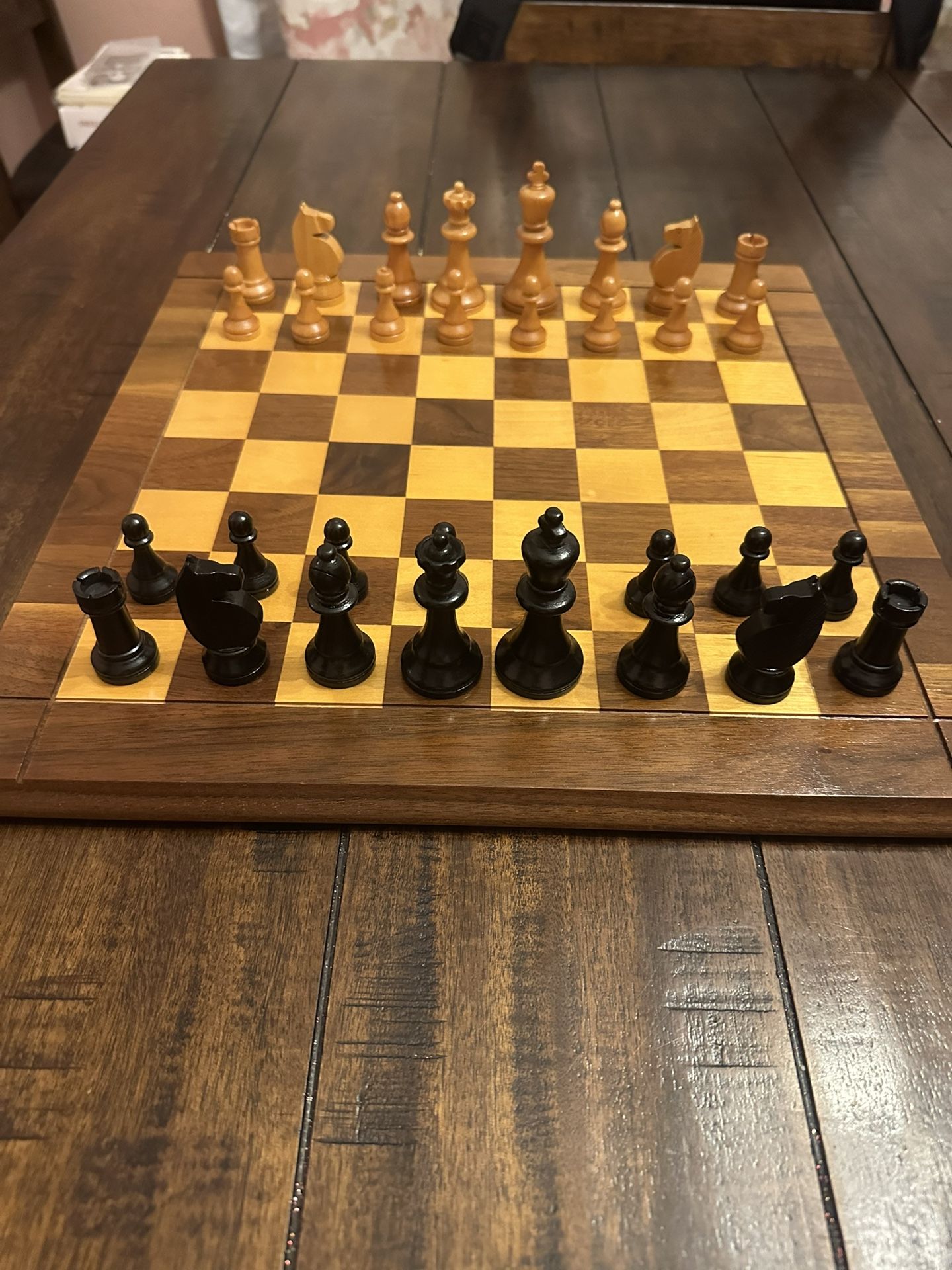 Rare Horn Mccrillis Chess Pieces