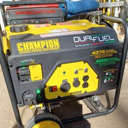 Champion Generator Runs On Gas Or Propane