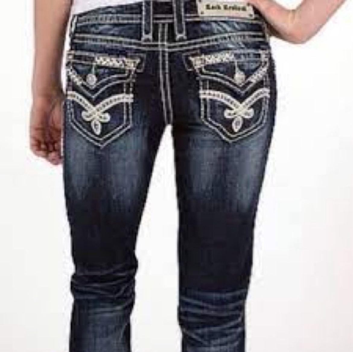Rock Revival Elaina Capri Embellished Jeans