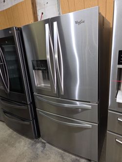 Whirlpool refrigerador stainless Steel everything works good ✅️ 2️⃣month's warranty ✅️