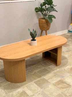 Oval Coffee Table With Storage