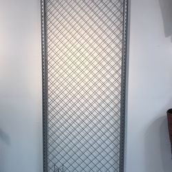 Silver Grid Wall Display for Merchandise - Business