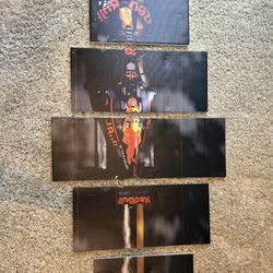 5 Piece Max Verstappen Poster With Frame