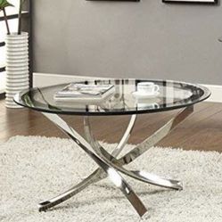 Coffee Table with Tempered Glass