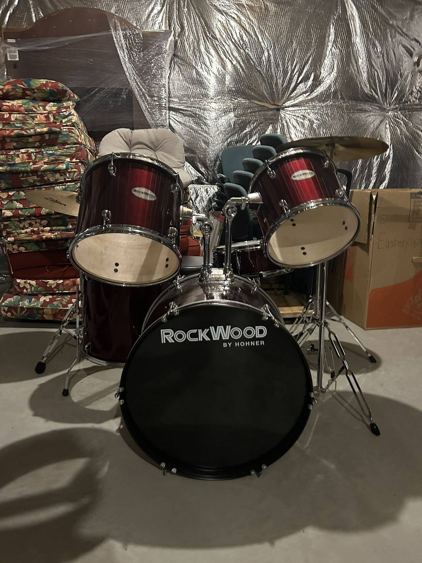Rockwood By HOHNER Drum Kit With Seat And Sticks