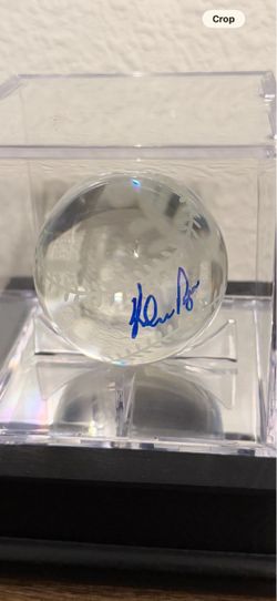 Nolan Ryan Tiffany & co Crystal lead baseball