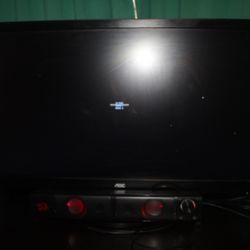 Aoc Monitor and Red Dragon Speaker