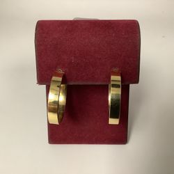 10k Hoop Earrings | 2.6g