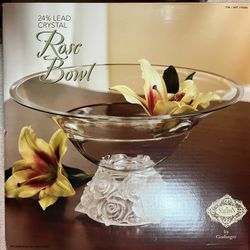 Shannon Godinger Crystal Designs Czech Republic Rose Compote