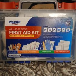 First Aid Kit. Colon Cancer Test. Drug Test