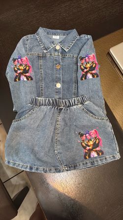 Demin set girls size 3-4